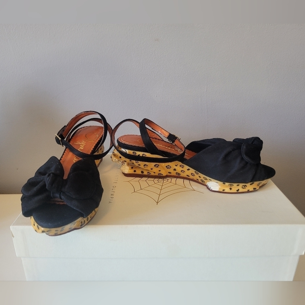 Charlotte Olympia Panthera Wedges, VGUC, Size 5.5 - Picture 2 of 13